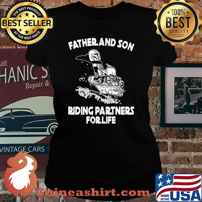 Father And Son Riding Partners Forlife Baby Yoda Star Wars Shirt Laides tee