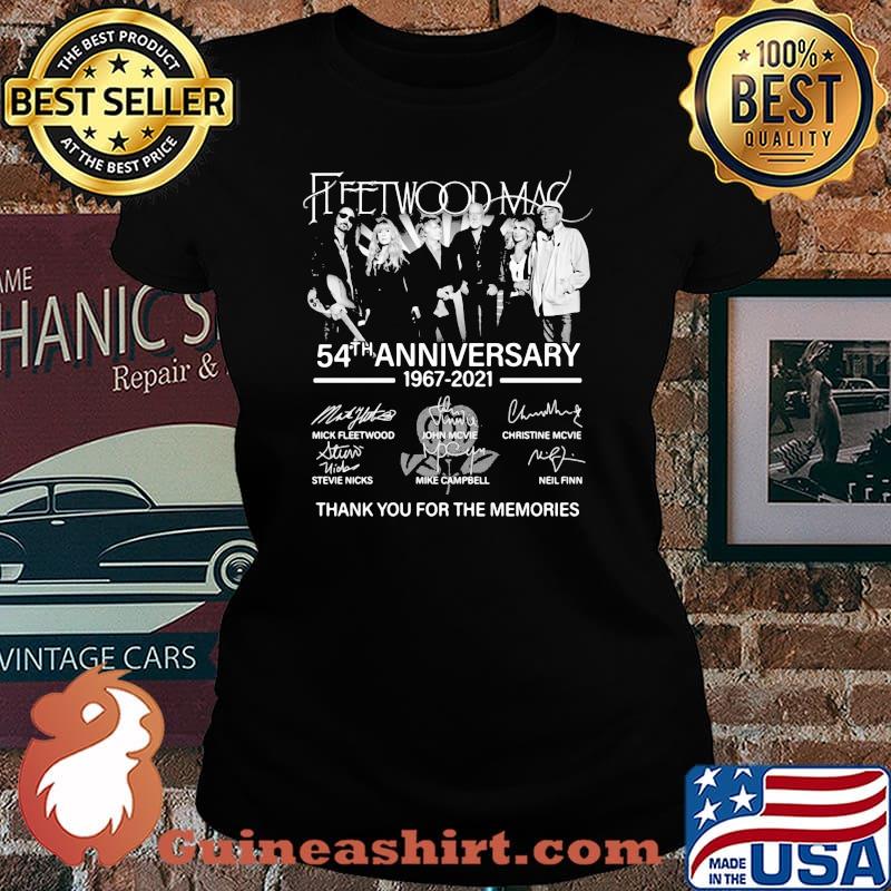 Fleetwood Mac 54th Anniversary 1967 2021 Thank You For The Memories Signature Shirt Laides tee