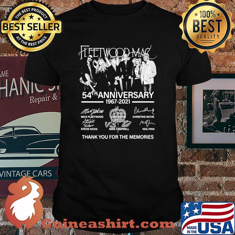 Fleetwood Mac 54th Anniversary 1967 2021 Thank You For The Memories Signature Shirt