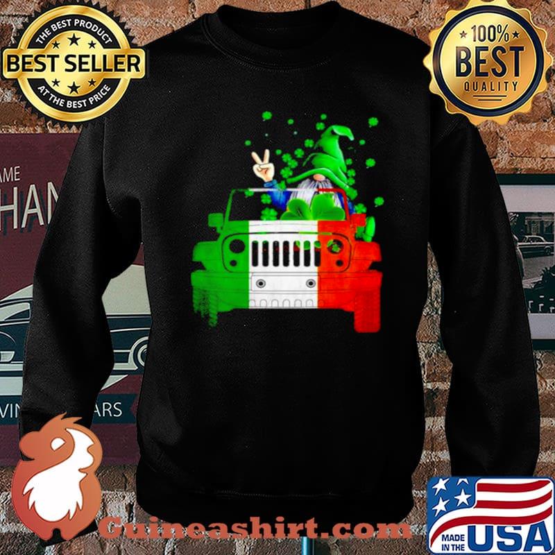 Gnome driving jeep St.Patrick’s day Sweater
