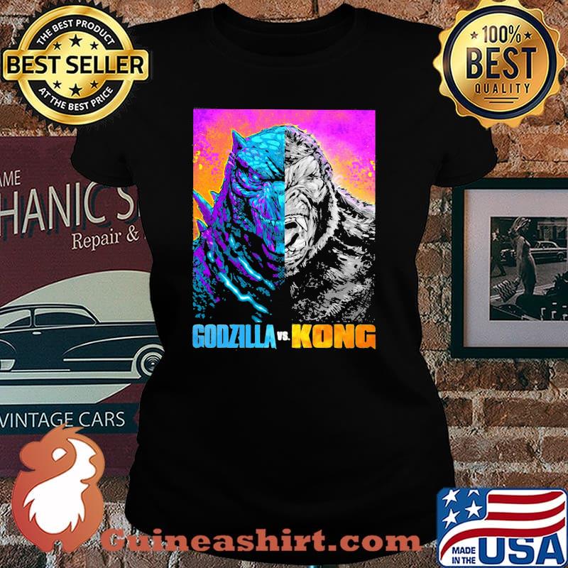 Godzilla Vs Kong Team Big Fan Shirt Laides tee