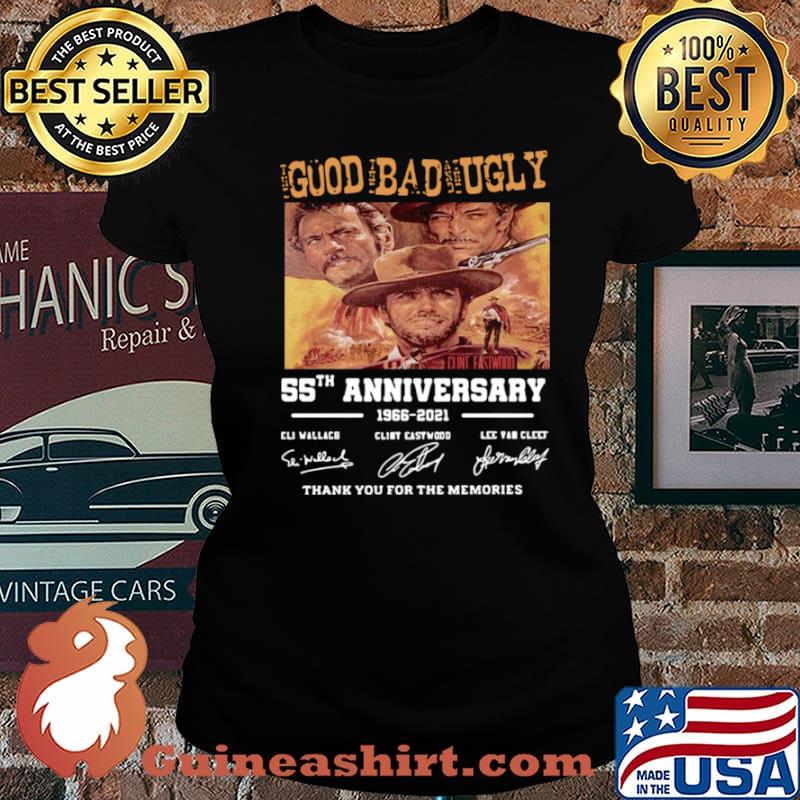 Goud Bad Ugly 55th Anniversary 1966 2021 Thank You For The Memories Laides tee