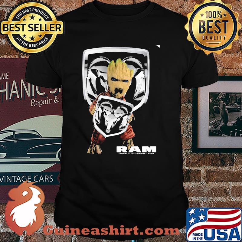 Groot With Logo Ram Comestic Not Donmesticated Shirt