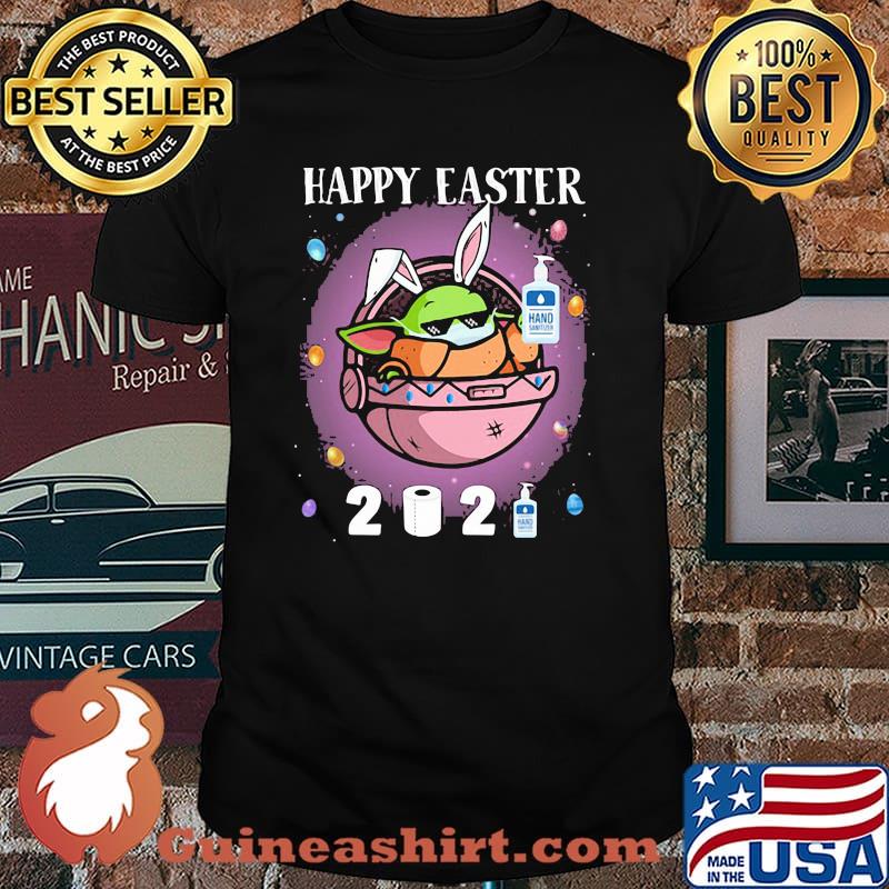 Happy Easter 2021 Covid 19 Baby Yoda Shirt