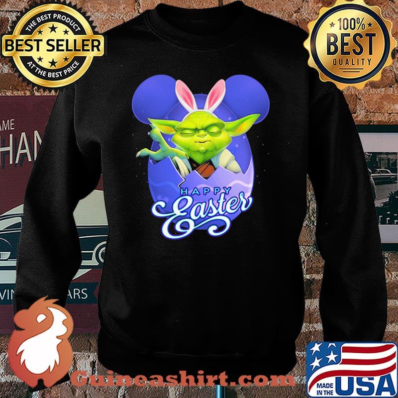 Happy Easter Day Baby Yoda Egg Disney Shirt Sweater