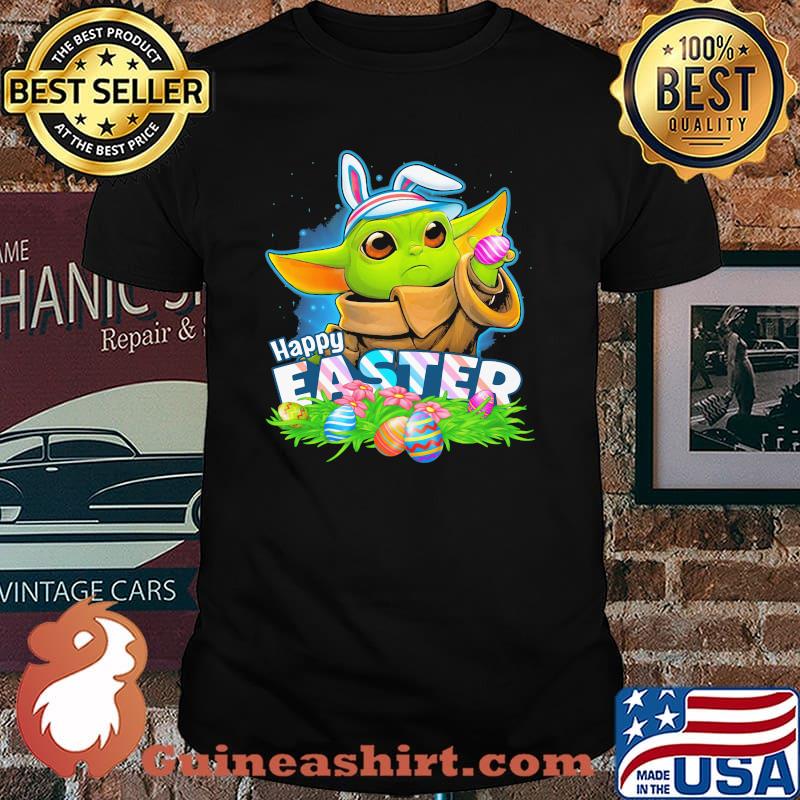 Happy Easter Day Egg Baby Yoda Star Wars Shirt