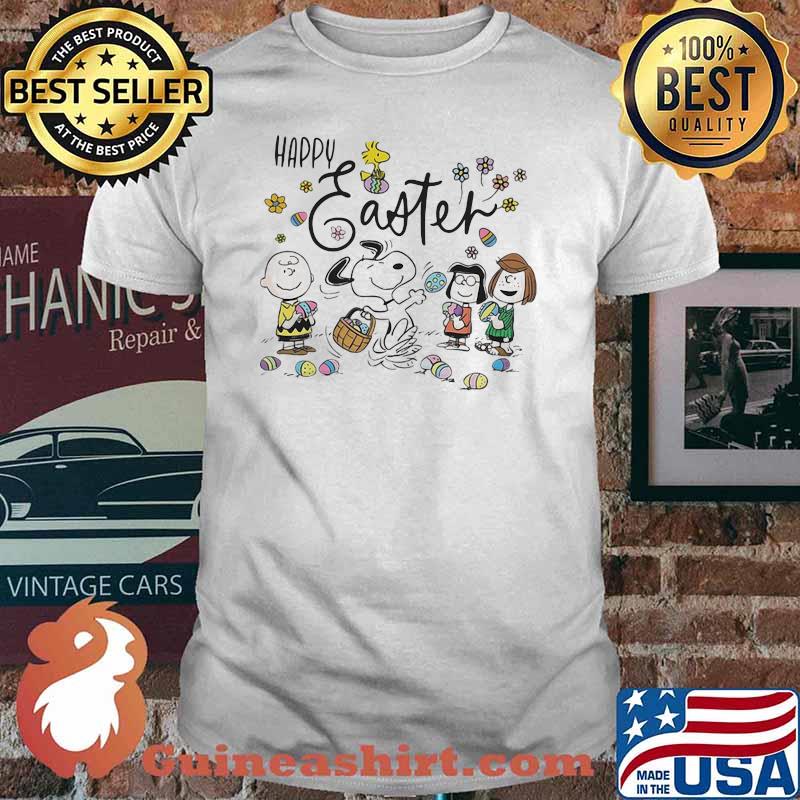 Happy Easter Egg Snoopy And Charlie Friends Shirt