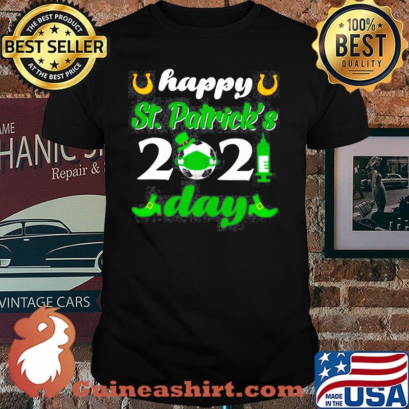 HAPPY ST PATRICKS DAY 2021 SOCCER FACE MASK WITH COVID19 SHIRT