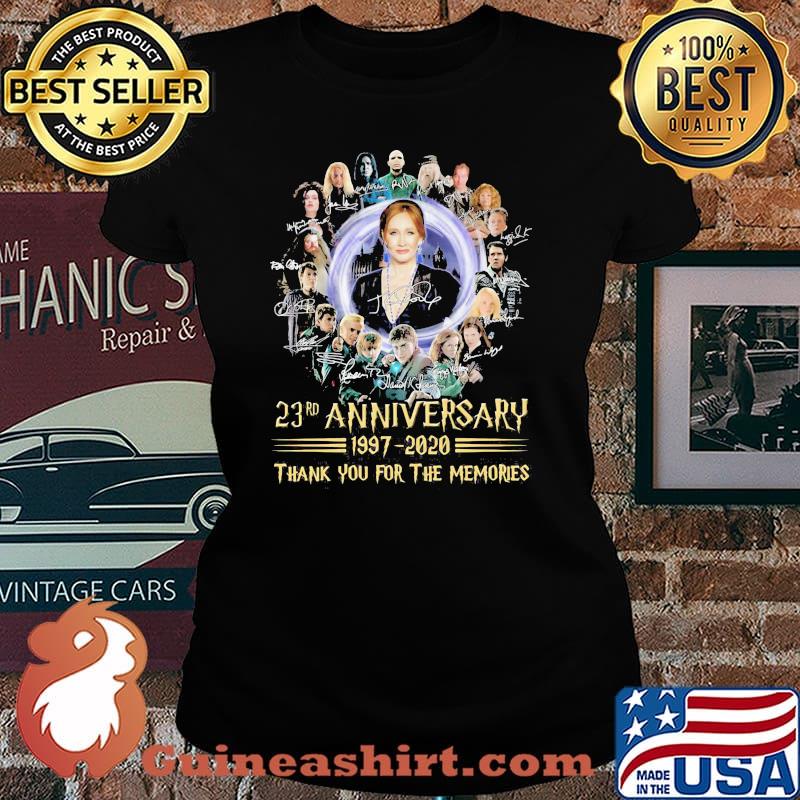 Harry Potter 23rd Anniversary 1997 2020 Thank You For The Memories Signature Shirt Laides tee