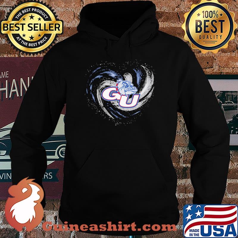 Heart Gonzaga Bulldogs Men's Basketball Shirt Hoodie