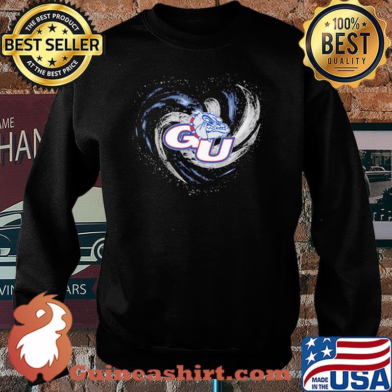 Heart Gonzaga Bulldogs Men's Basketball Shirt Sweater