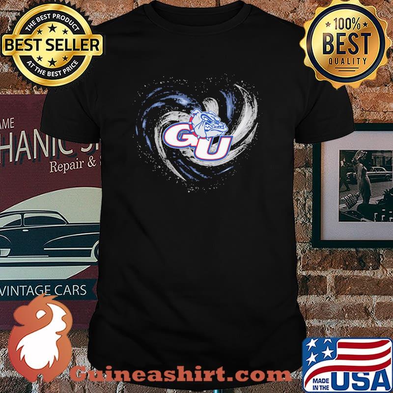 Heart Gonzaga Bulldogs Men's Basketball Shirt