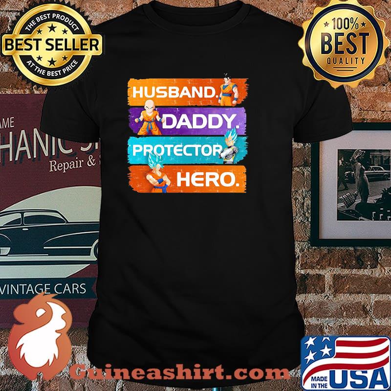 Husband Son Gohan Daddy Protector Hero Son Goku Dragon Ball Shirt