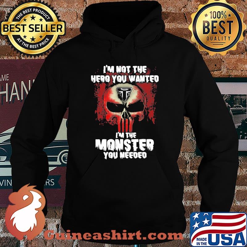 I’m Not The Hero You Wanted I’m The Monster You Need Logo Triumph Shirt Hoodie