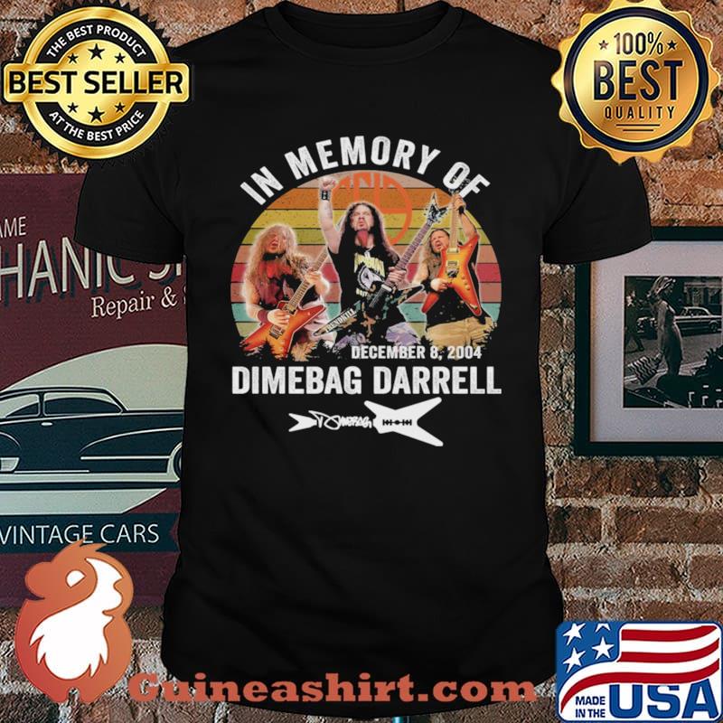 In Memory Of Dimebag Darrell December 8 2004 Signature Vintage Shirt
