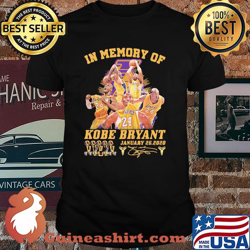 In Memory Of Kobe Bryant Legend Never Die Signature Shirt
