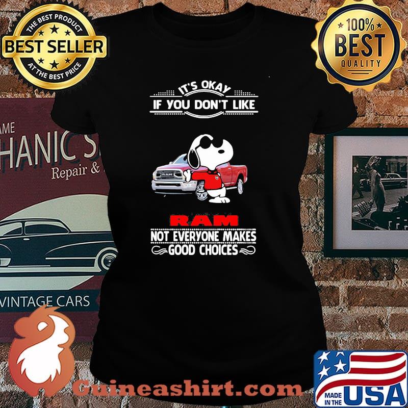 It’s Okay If You Don’t Like Ram Truck Not Everyone Makes Good Choice Snoopy Shirt Laides tee