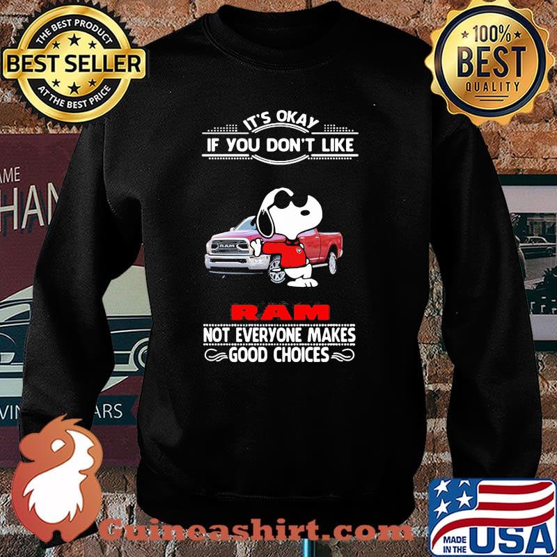 It’s Okay If You Don’t Like Ram Truck Not Everyone Makes Good Choice Snoopy Shirt Sweater