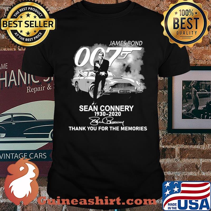 James Bond 007 Sean Connery 1930 2020 Signature Thank You For The Memories shirt