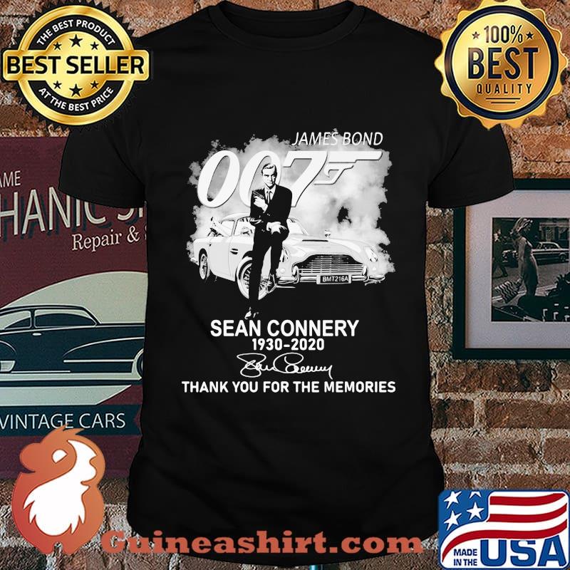 James Bond Sean Connery 1930 2020 Thank You For The Memories Shirt