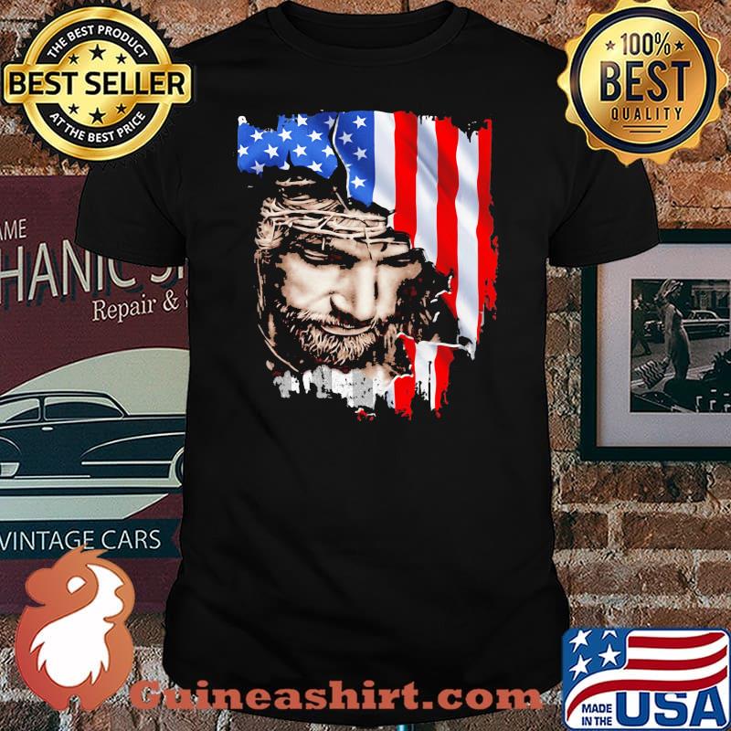 Jesus God American Flag Shirt