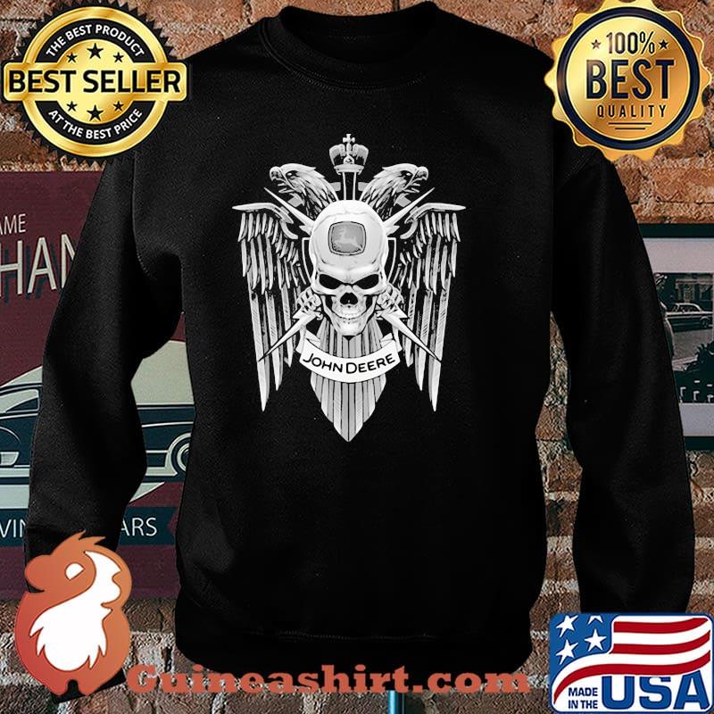 John Deere Logo Symbol Skull Wallpaper Shirt Sweater