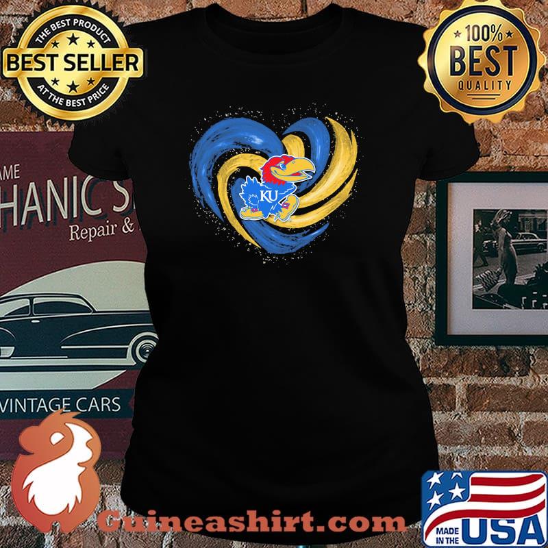 Kansas Jayhawks KU Baseketball Shirt Laides tee