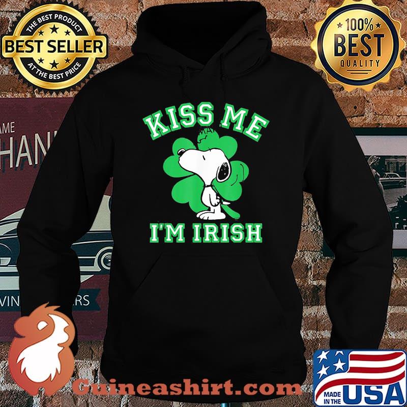 Kiss Me I’m Irish Smak Snoopy Patricks Day Shirt Hoodie