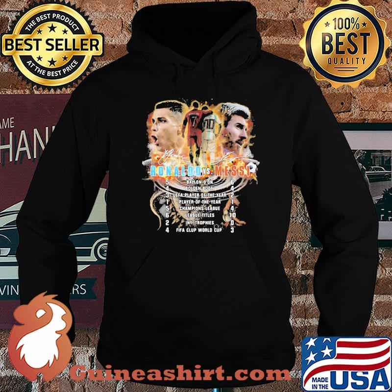 Legend Ronaldo Vs Messi Soccer Signature Shirt Hoodie