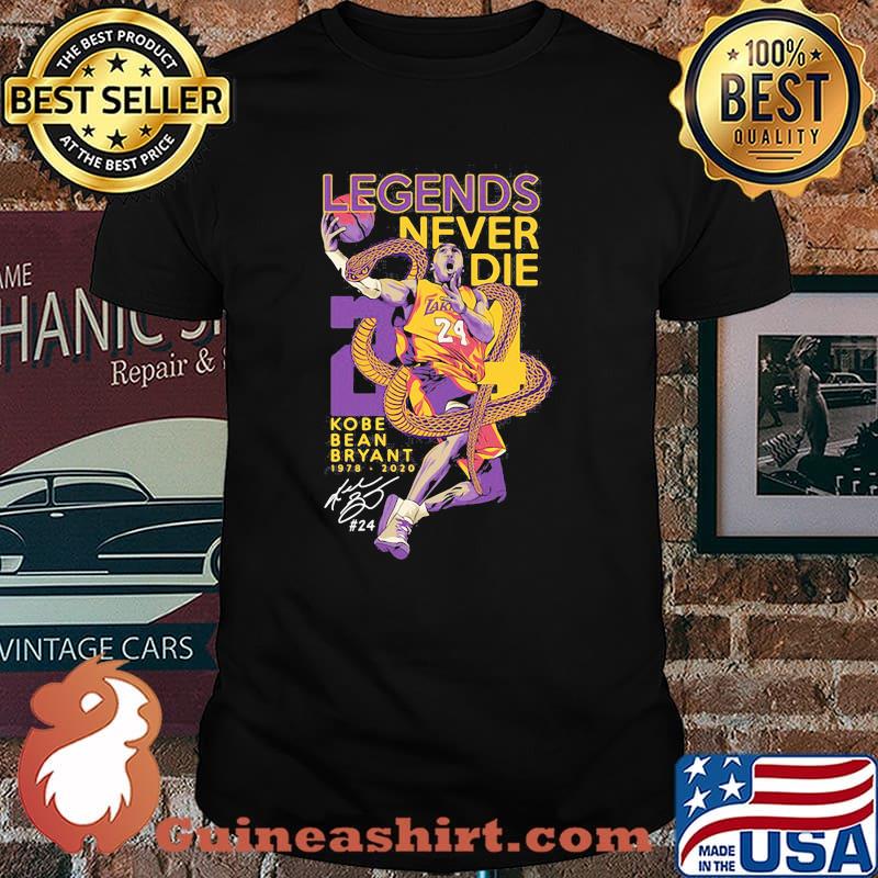 Legends Never Dire Kobe Bean Bryant 1978 2020 Signature Shirt