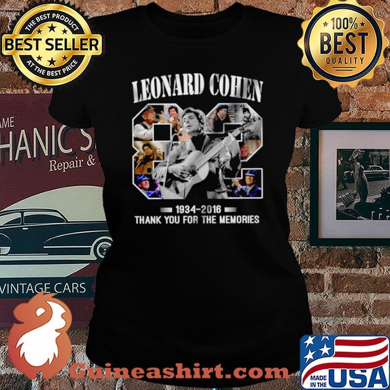 Leonard Cohen 1934 2016 Laides tee