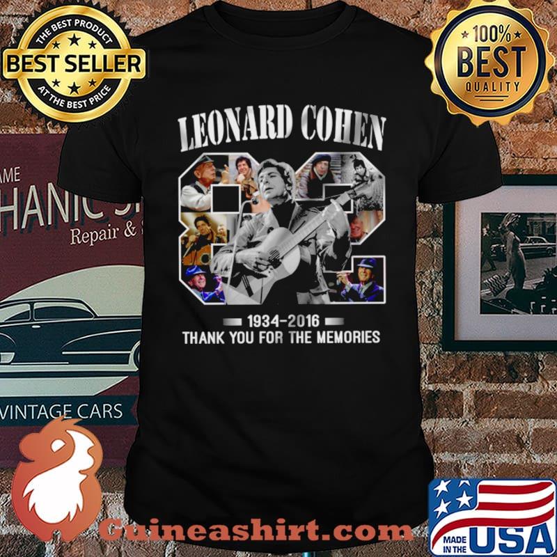Leonard Cohen 1934 2016 shirt