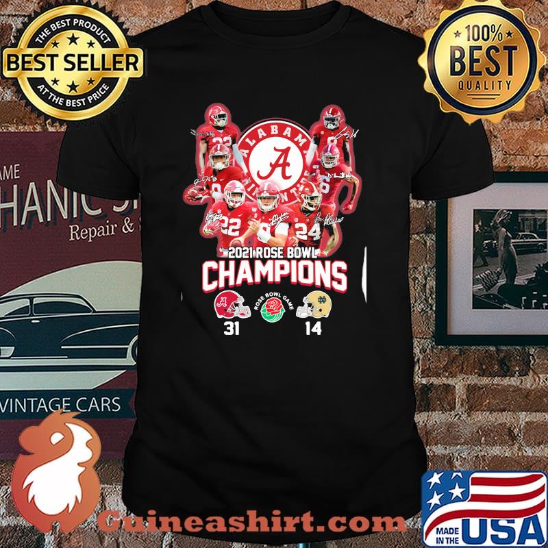2021 Alabama Crimson Tide Rose Bowl Champions Shirt