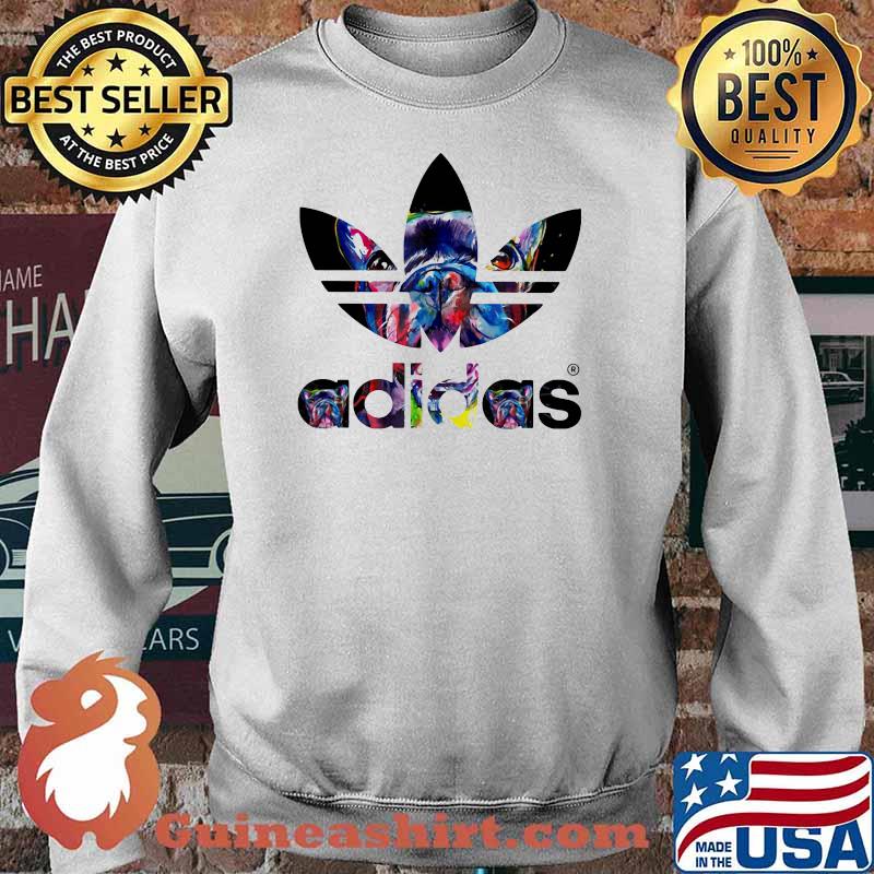 Logo Adidas Pitbull Dog Shirt Sweater