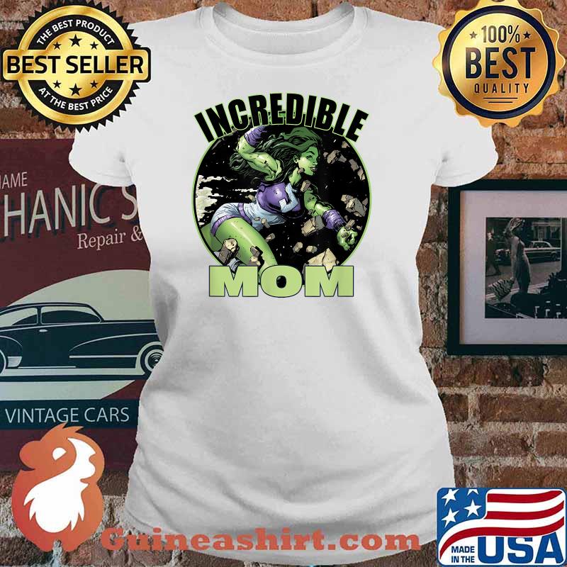 Marvel She Hulk Incredible Mom Portrait Shirt Ladies tee