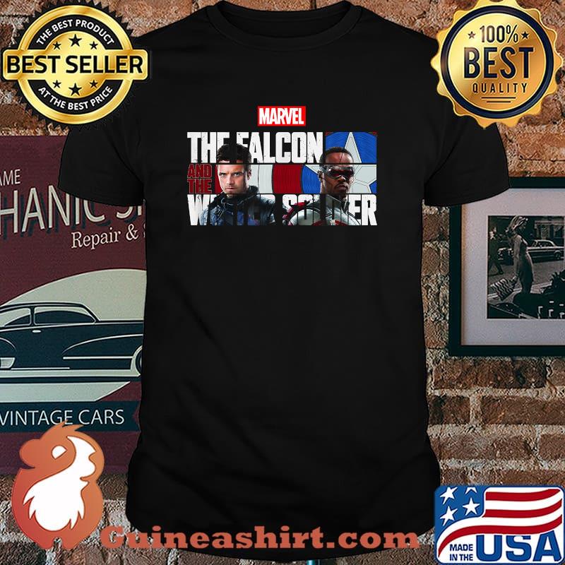 Marvel The Falcon And The Winter Soldier Faces Logo Shirt