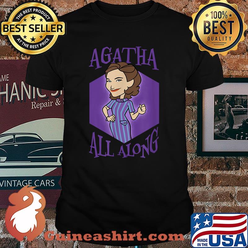 Marvel Wandavision Agatha All Along Purple Portrait Shirt