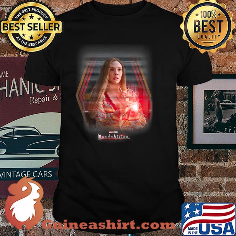 Marvel Wandavision Red Scarlet Glitch Portrait Shirt