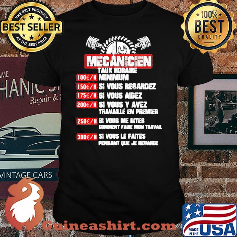 Mecanicien Taux Koraire Minium Shirt