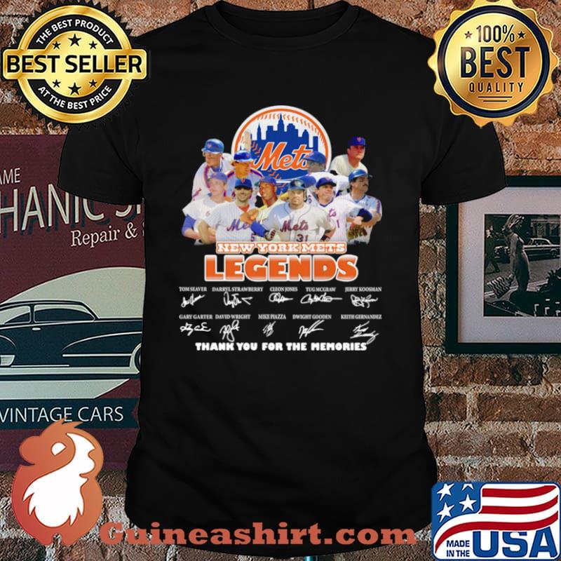 Met New York Mets Legends Thank You For The Memories Signatures Shirt