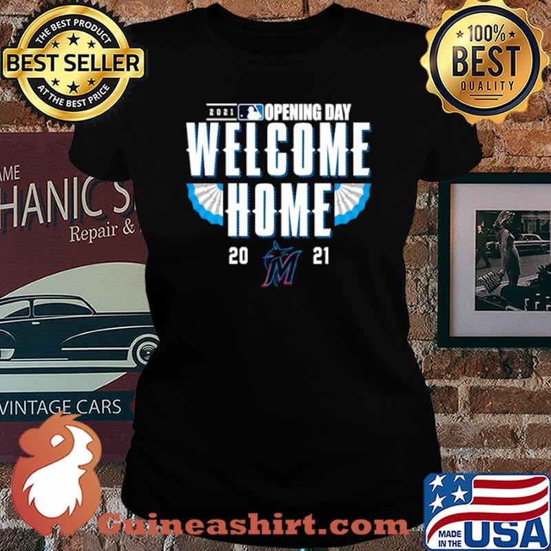 Miami Marlins 2021 Opening Day Welcome Home Laides tee