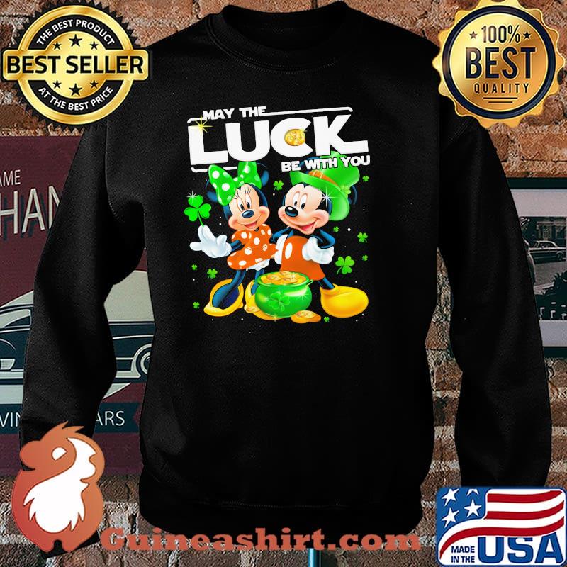 Mickey Minnie May The Luck Be With You Patrick Day Shirt Sweater