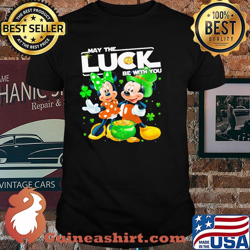Mickey Minnie May The Luck Be With You Patrick Day Shirt Unisex