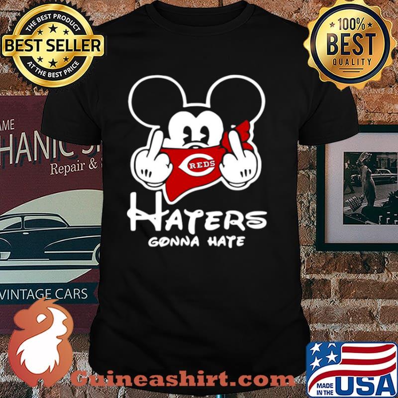 Mickey Mouse fuck Cincinnati Reds haters gonna hate shirt