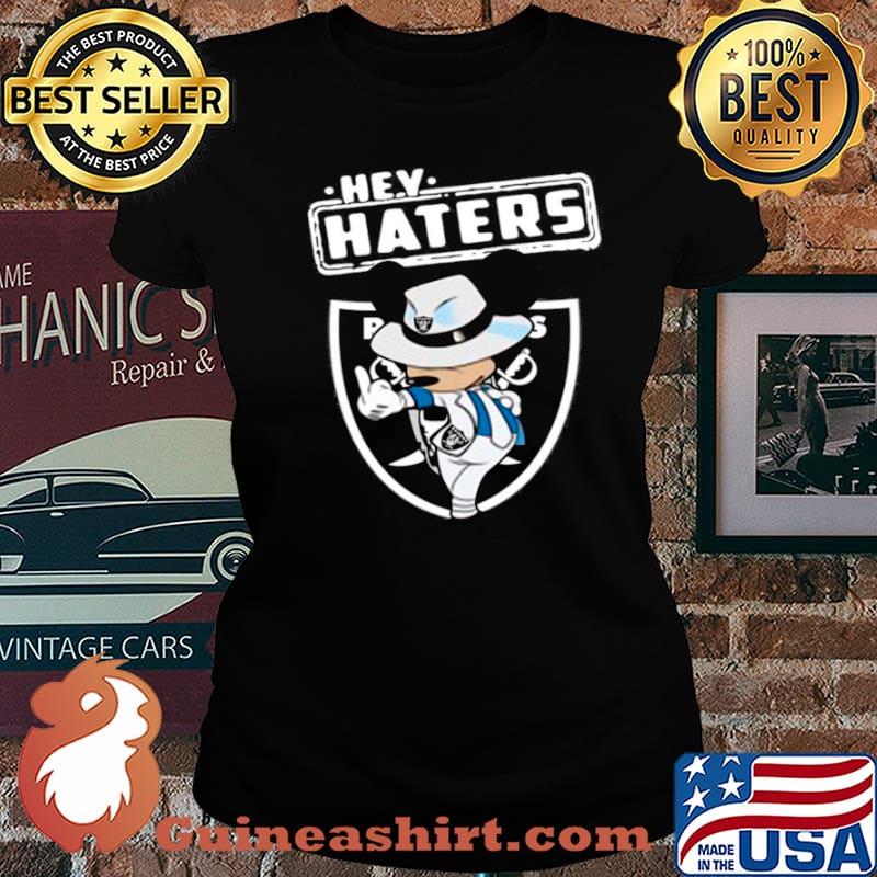 Mickey Mouse Las Vegas Raiders hey haters Laides tee