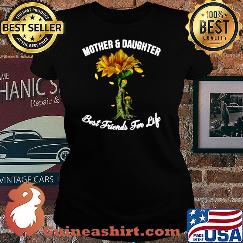 Mother And Daughter Sunflower Best Friends For Life Laides tee