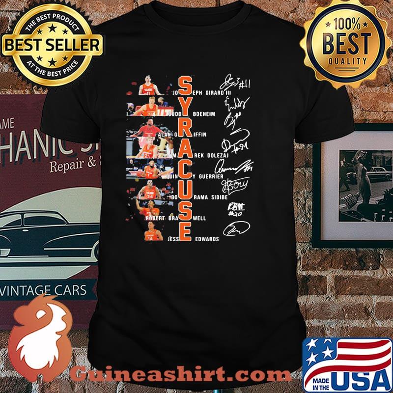 Name And Signature Player Team Syracuse Shirt