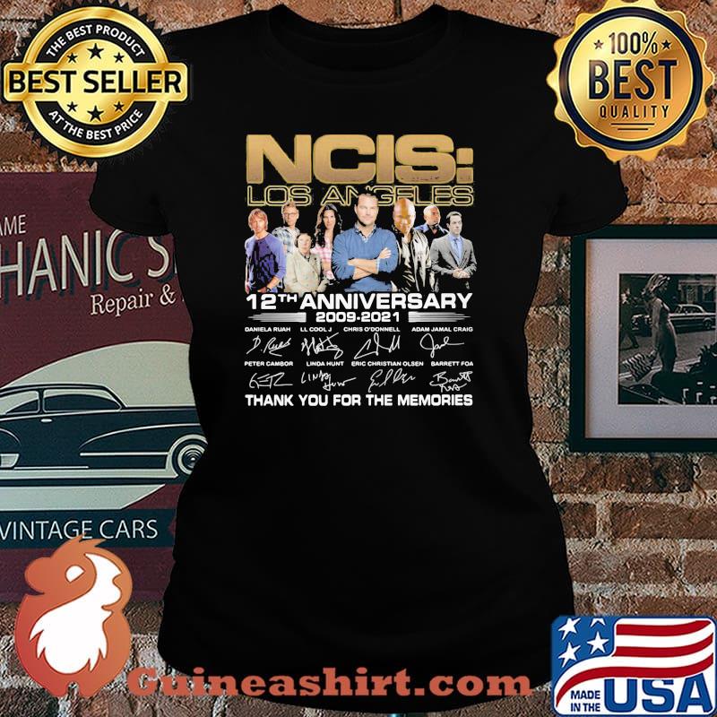 NCIS Los Angeles 12th anniversary 2009 2021 Thank You For The Memories Signature Shirt Laides tee