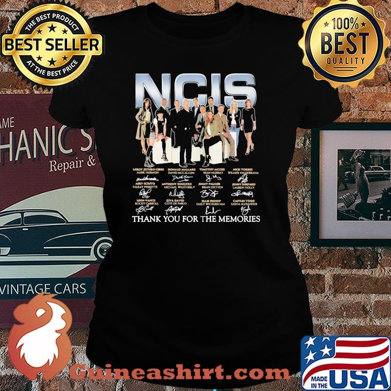 NCIS Thank You For The Memories Signature Shirt Laides tee