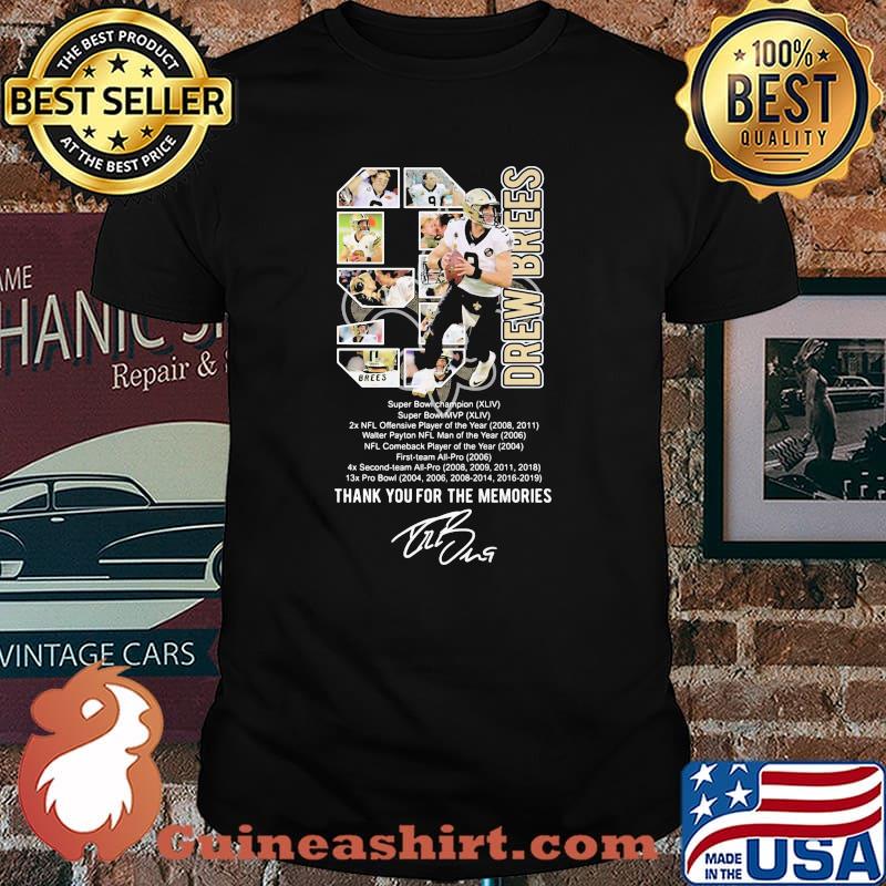 New Orleans Saints 2006 2021 Thank You Drew Brees Signature Shirt